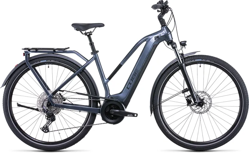 Cube Touring Hybrid Pro 500 Trapeze Electric Bike 2022 Grey/Black